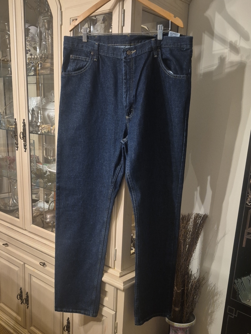 Wrangler Straight Fit Dark Blue Men's Jeans